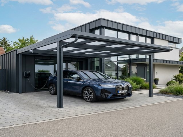 Maßgefertigter Aluminium-Carport in Witzenhausen