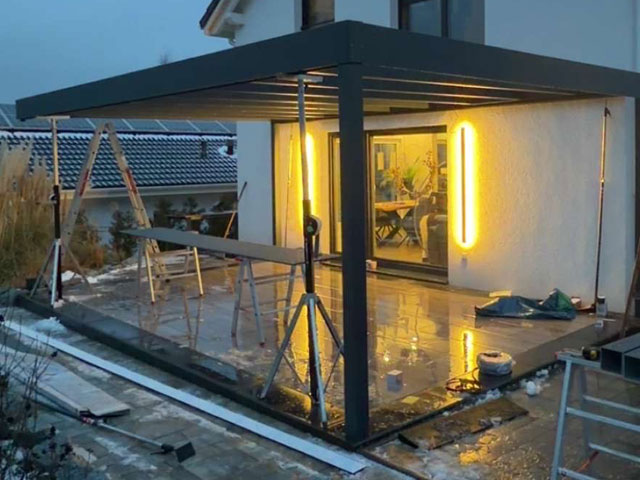 Fachgerechte Montage der Terrassenüberdachung in Witzenhausen